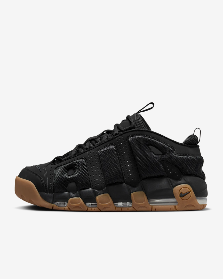 Tenis Nike Air More Uptempo Low Black Gum – Letkicks