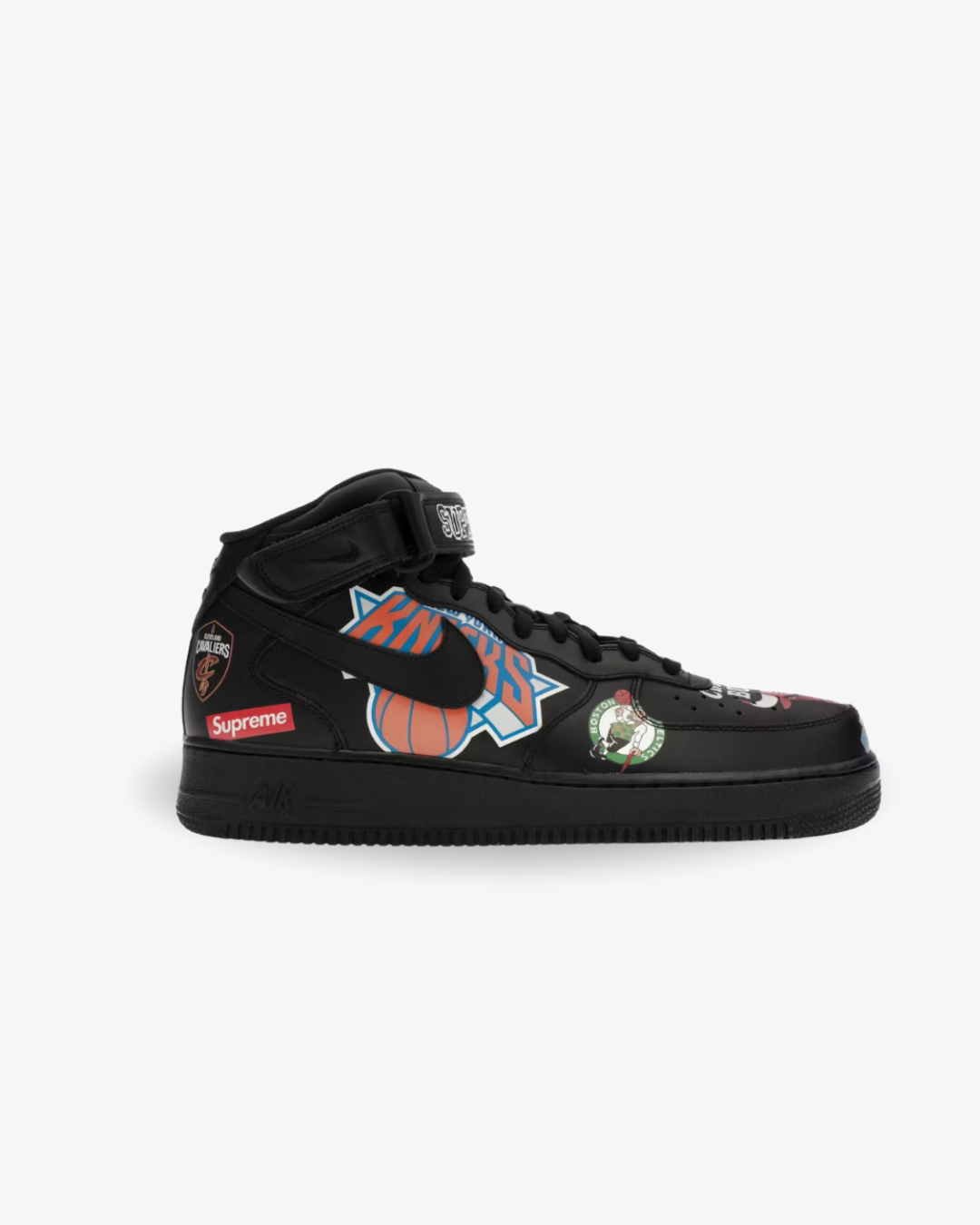 Nike Air Force 1 Mid Supreme NBA Black