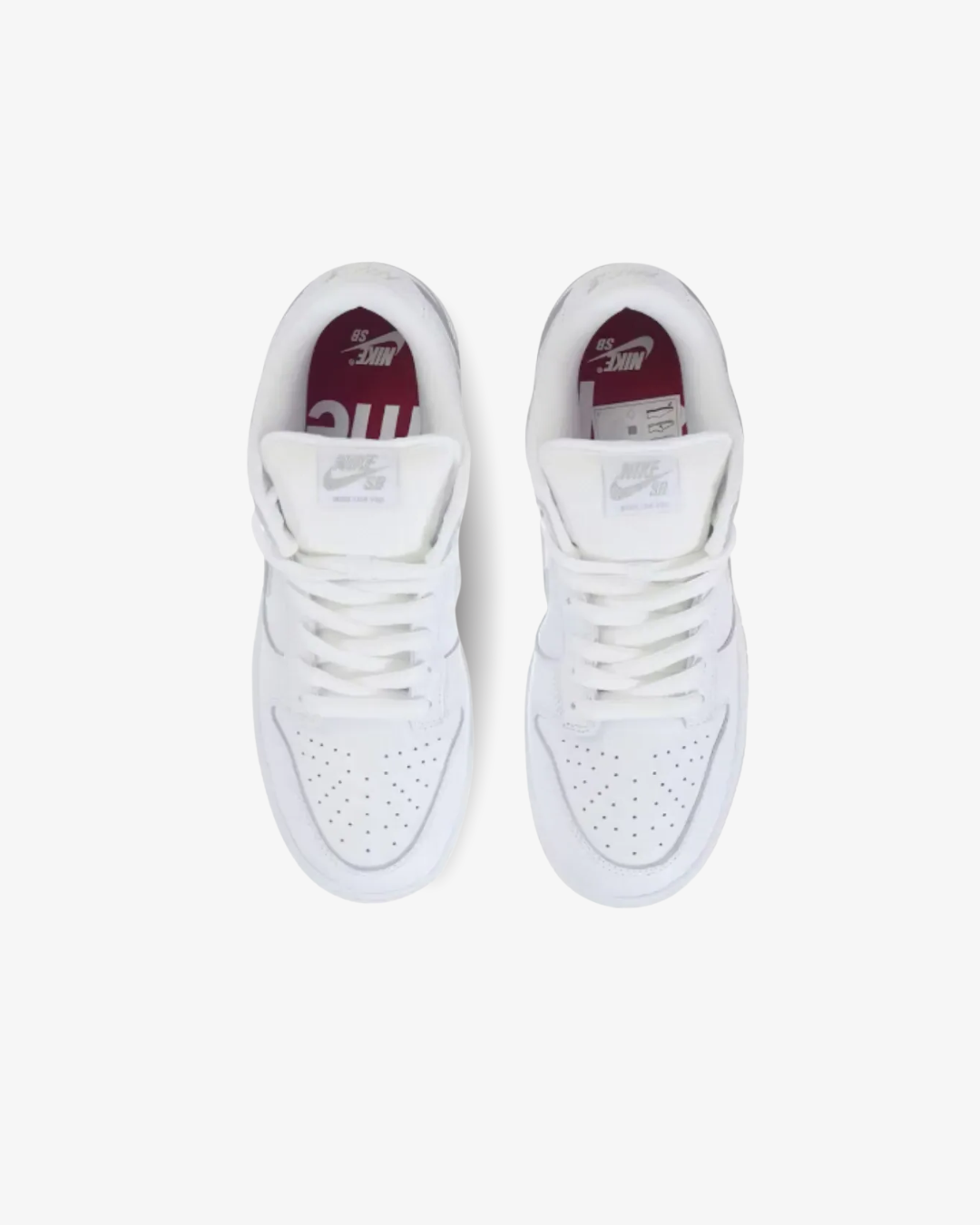 Nike SB Dunk Low Supreme 94 White Metallic Silve