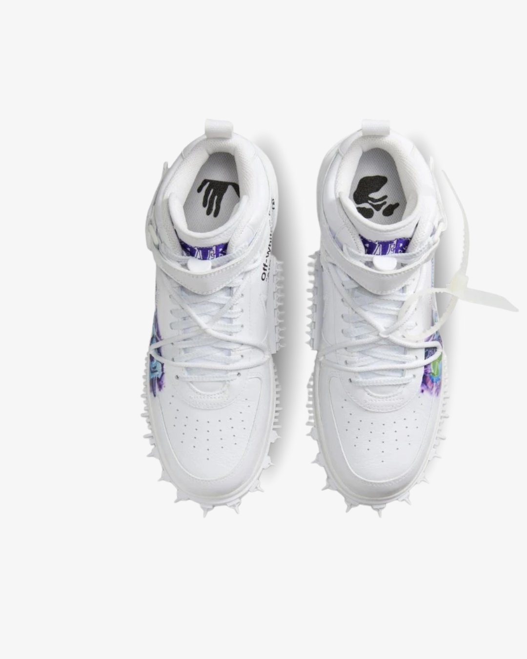 Tenis Nike Air Force 1 Mid Off-White Graffiti White