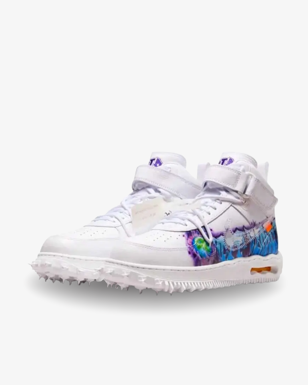 Tenis Nike Air Force 1 Mid Off-White Graffiti White