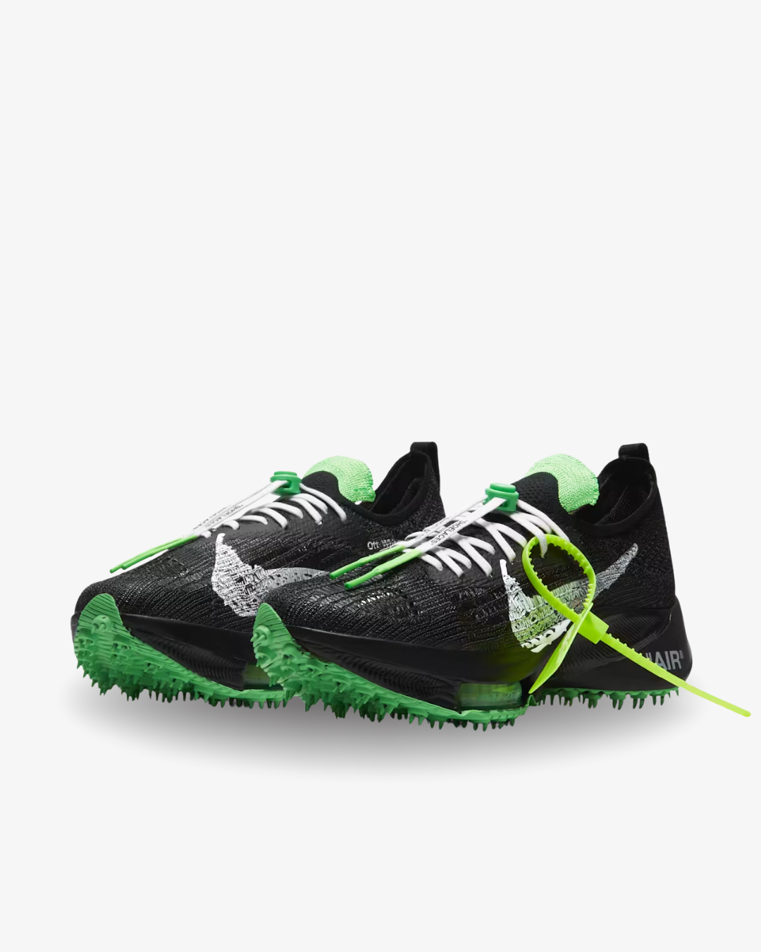 Nike Air Zoom Tempo Next% Flyknit Off-White Black Scream Green