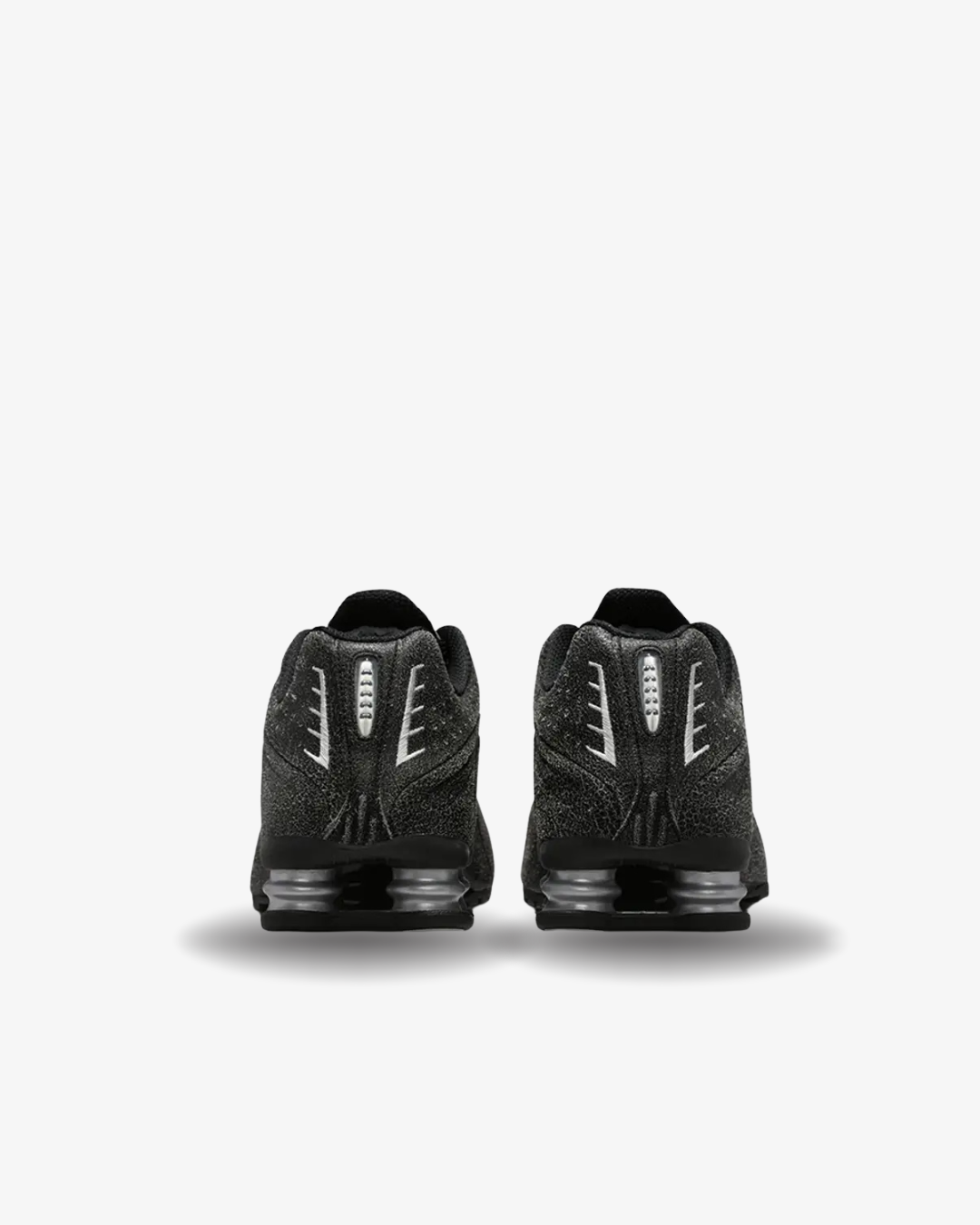 Nike Shox R4 'Black Distressed Leather'