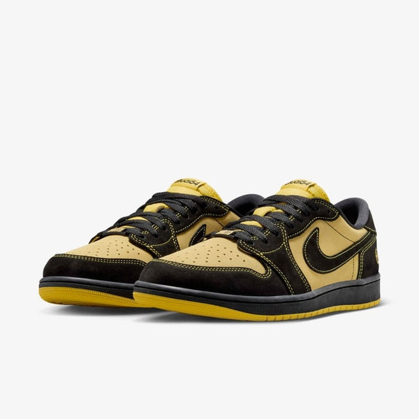 Quai 54 x Air Jordan 1 Retro Low OG Black Tour Yellow Red