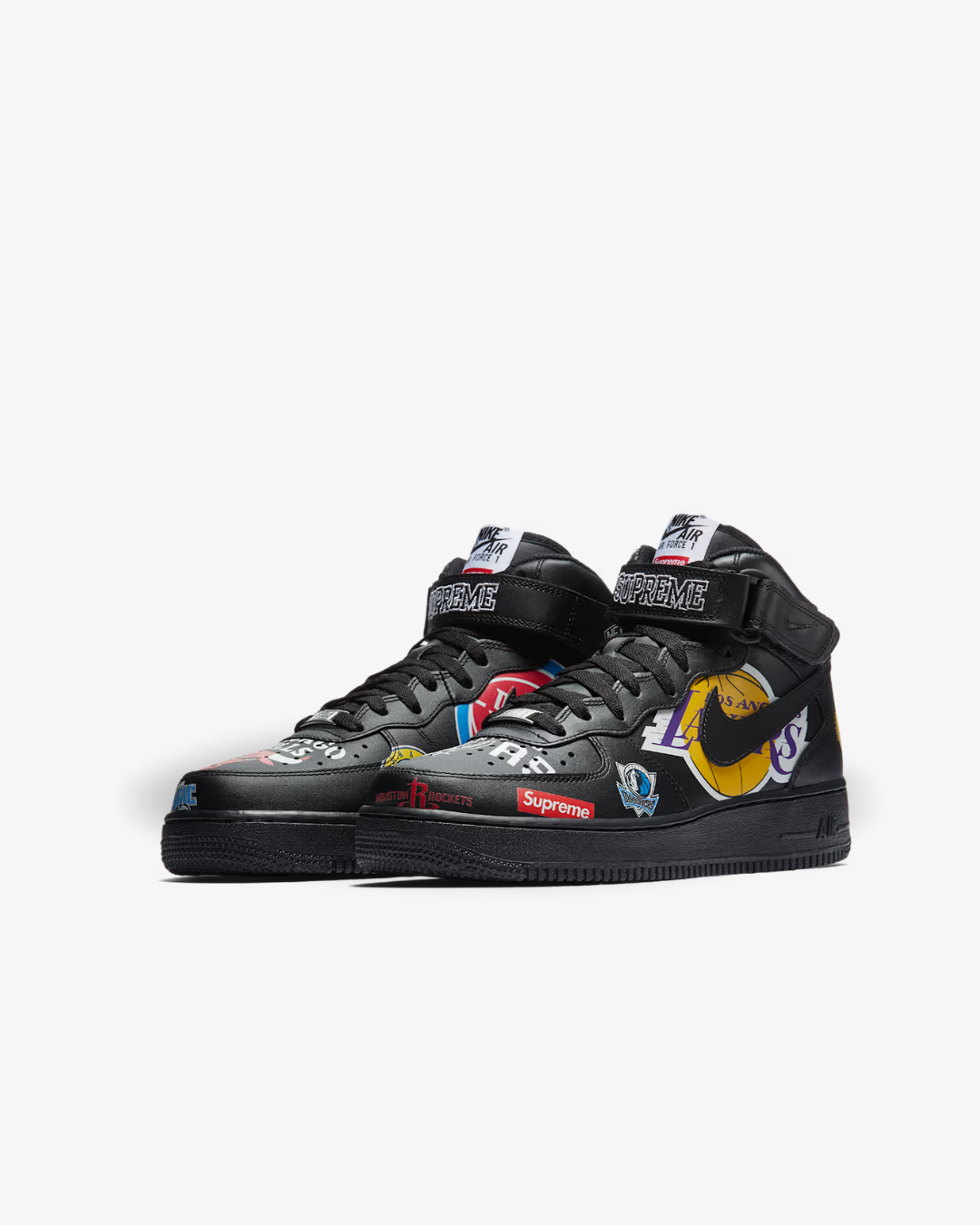 Nike Air Force 1 Mid Supreme NBA Black