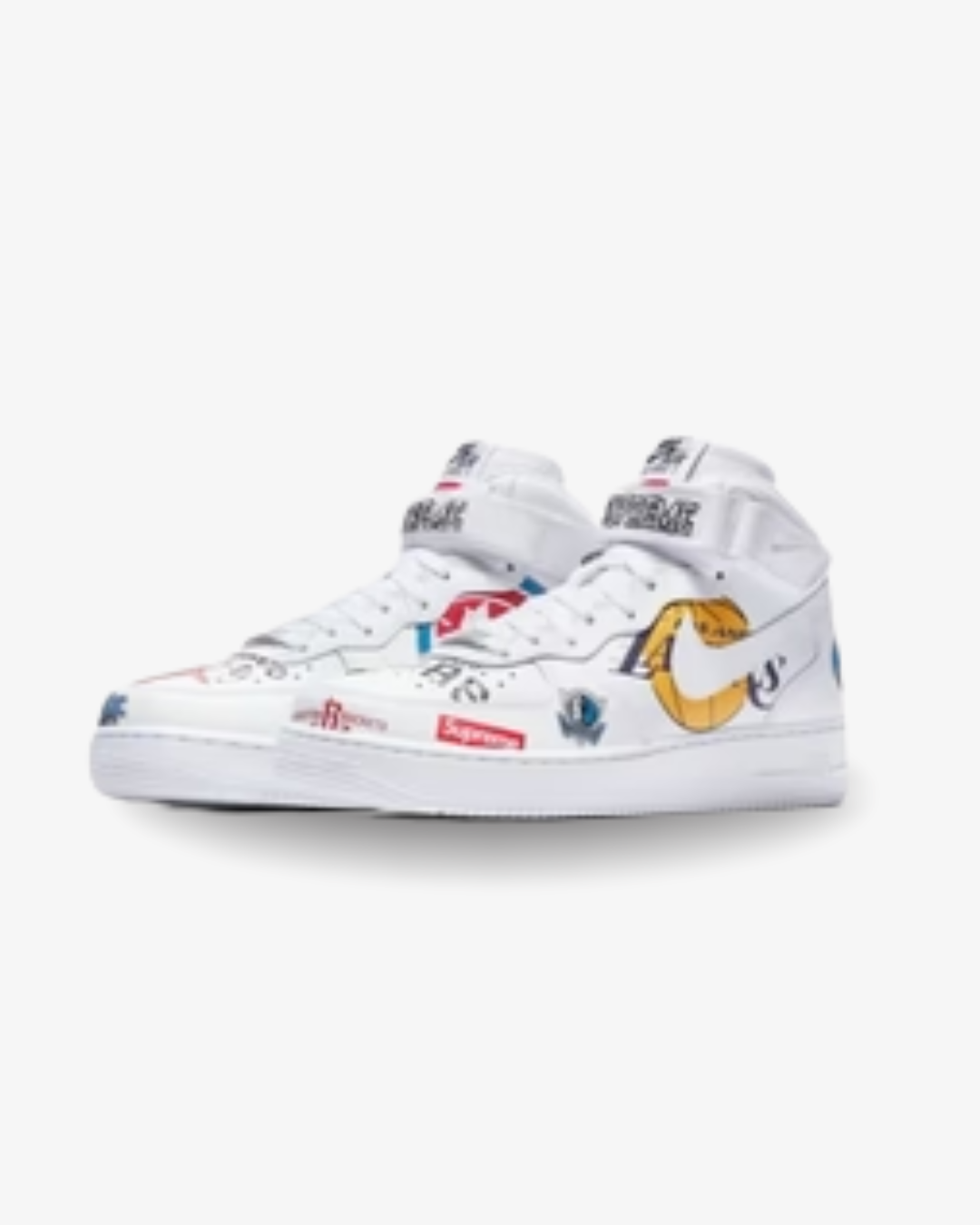 Nike  Air Force 1 Mid Supreme NBA White