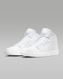Tenis Nike Jordan 1 Mid Triple White