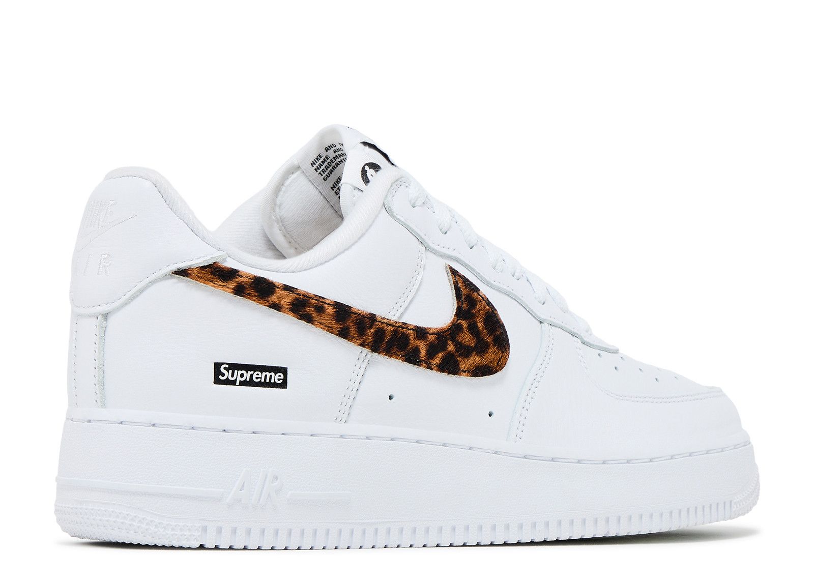 Supreme x Goodenough x Air Force 1 Low White Cheetah Print