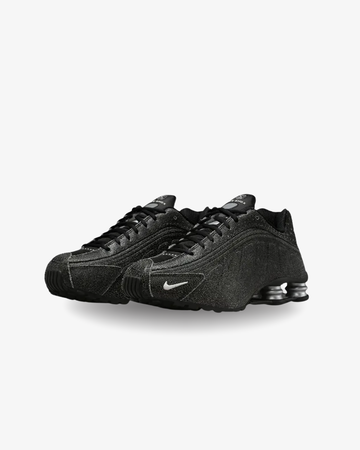 Nike Shox R4 'Black Distressed Leather'
