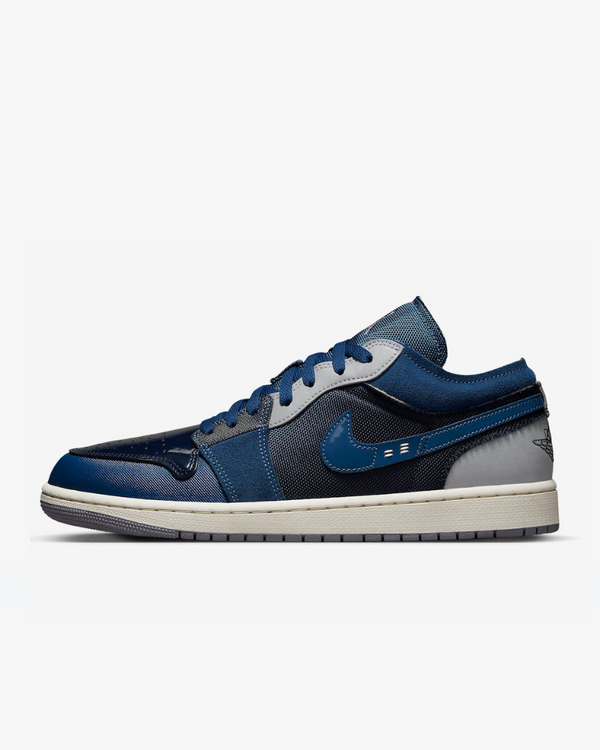Tenis Nike Jordan 1 Low SE Craft Obsidian French Blue Ashen Slate White