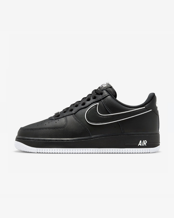 Tenis Nike Air Force 1 Low '07 Black White Sole (2023)