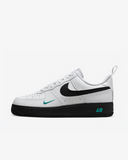 Tenis Nike Air Force 1 Low White Black Teal