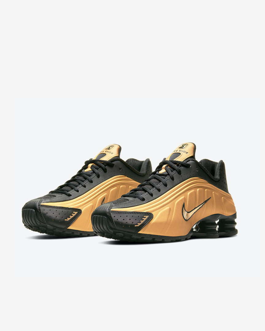 Tenis Nike Shox R 4 Metallic Gold