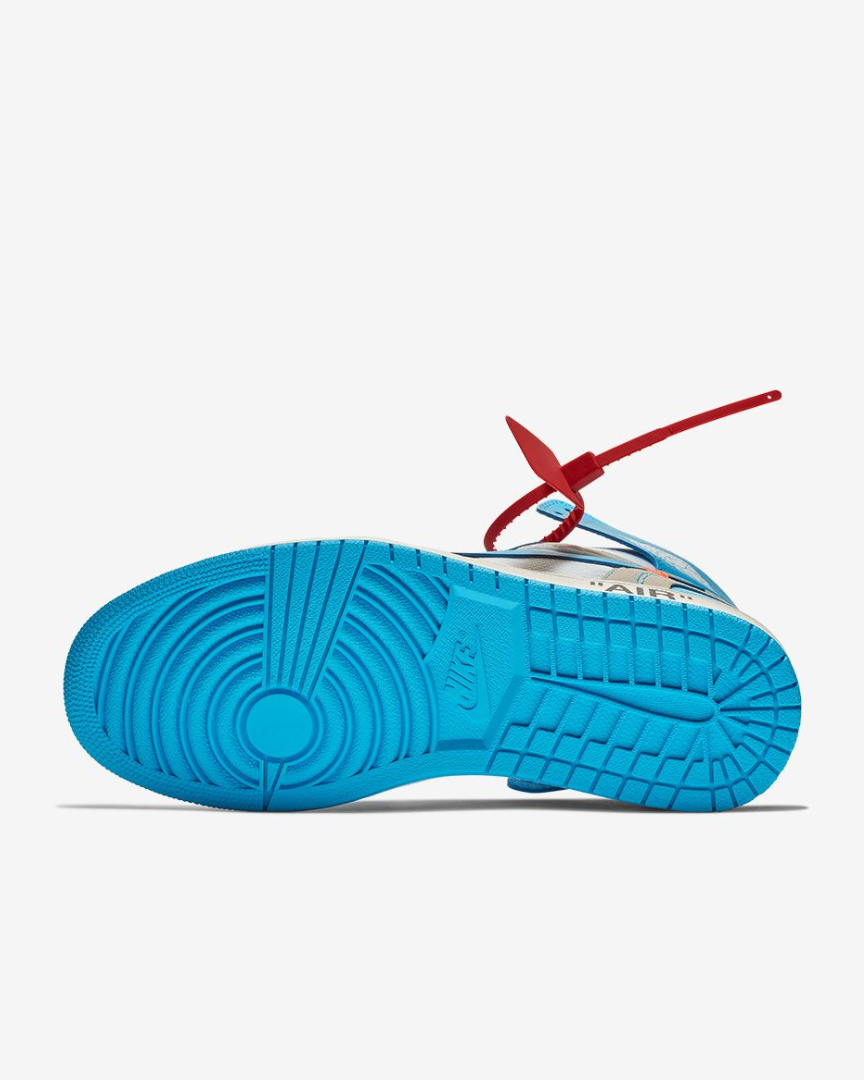 Tenis Nike Off White X Jordan 1 Retro High OG UNC