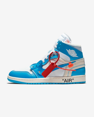 Tenis Nike Off White X Jordan 1 Retro High OG UNC