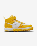 Tenis Nike Off White X Air Force 1 Mid SP Leather Varsity Maize