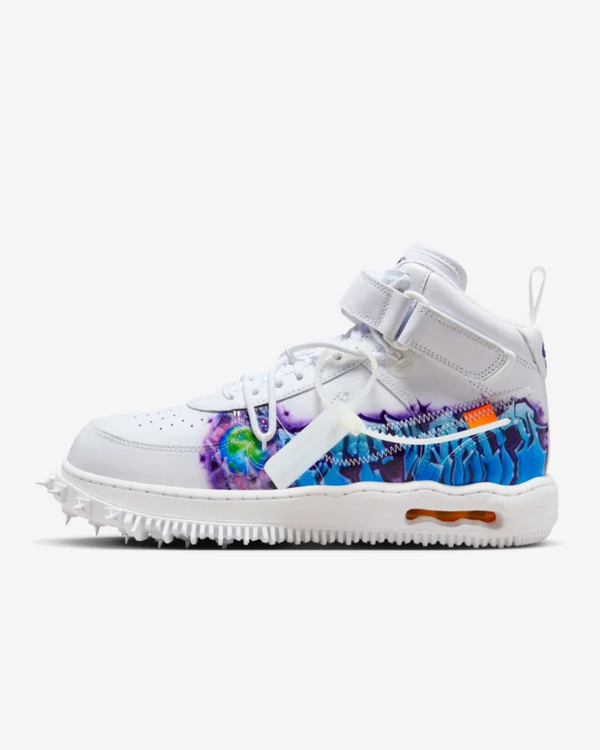 Tenis Nike Air Force 1 Mid Off-White Graffiti White