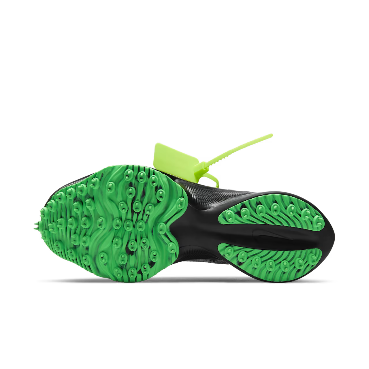 Nike Air Zoom Tempo Next% Flyknit Off-White Black Scream Green