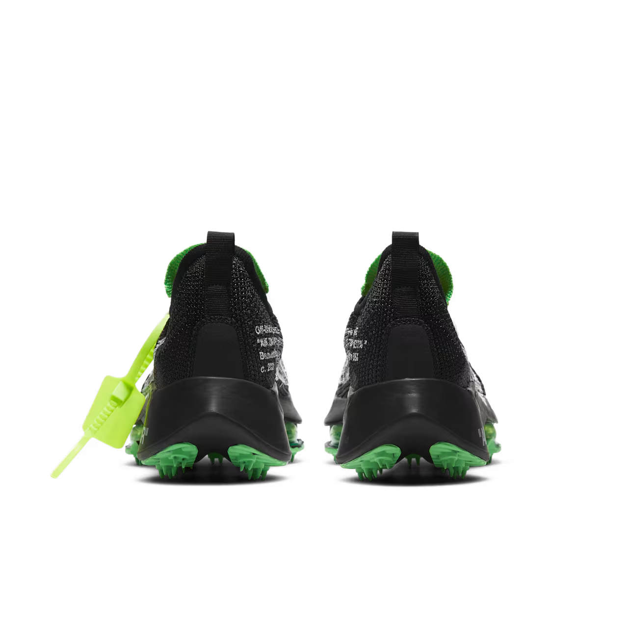 Nike Air Zoom Tempo Next% Flyknit Off-White Black Scream Green