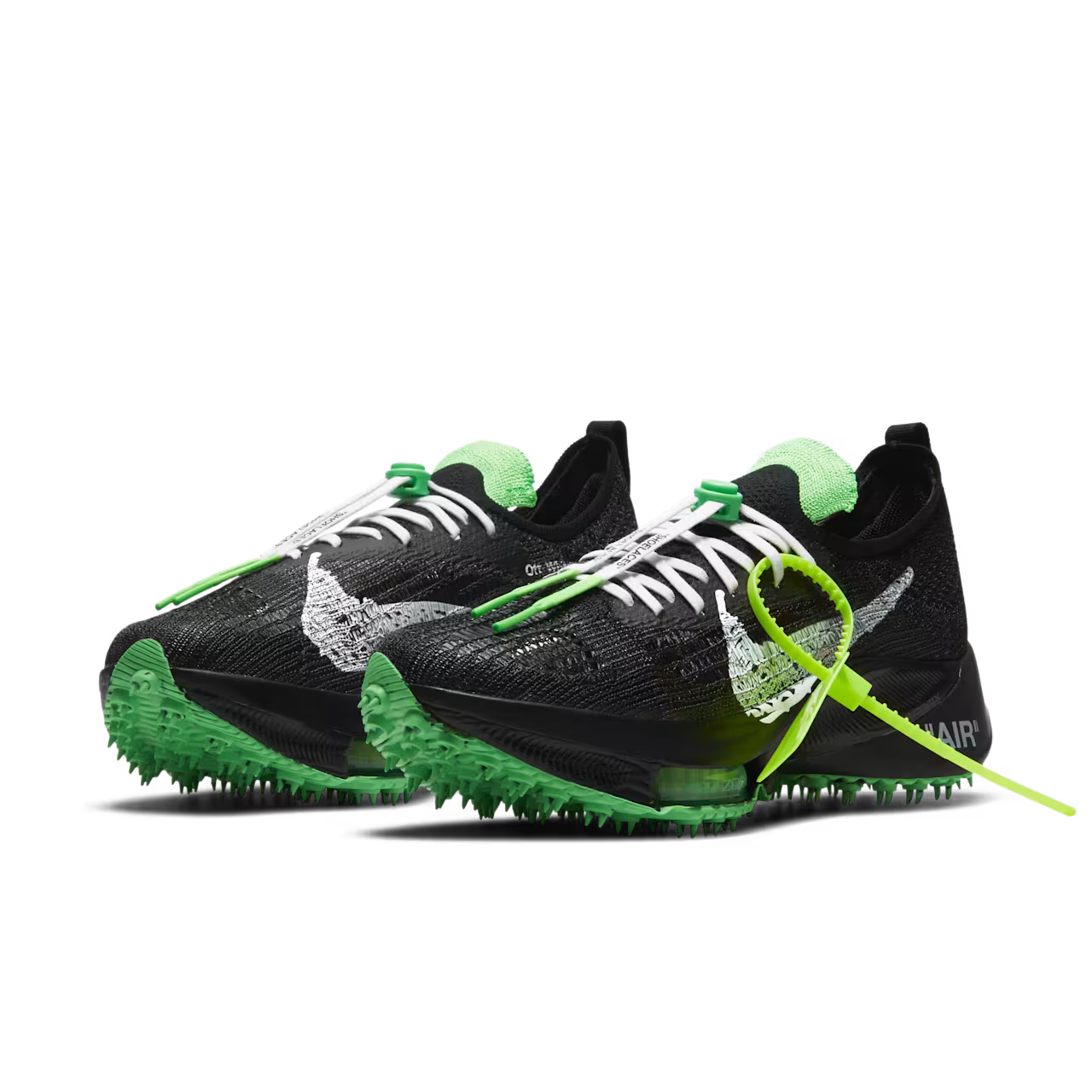 Nike Air Zoom Tempo Next% Flyknit Off-White Black Scream Green