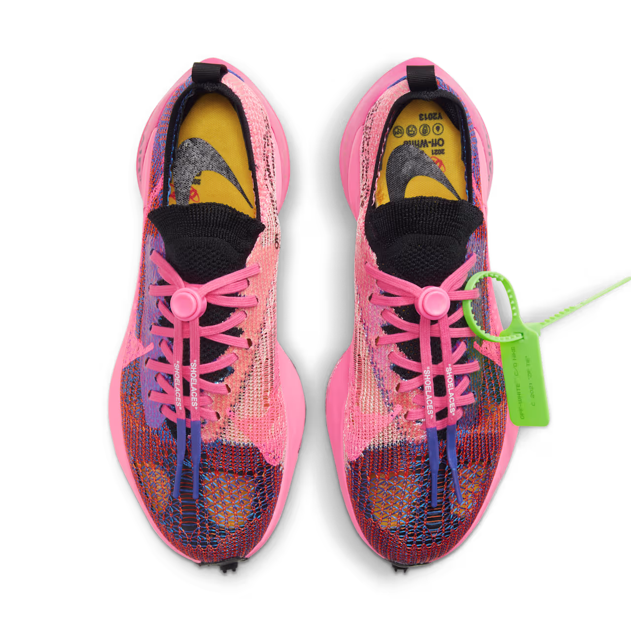 Nike Air Zoom Tempo Next% Flyknit Off-White Racer Blue Pink Glow