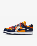 Tenis Nike Dunk Low Off-White University Gold Midnight Navy