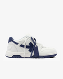 OFF-WHITE Out Of Office OOO Low Tops White White Navy Blue