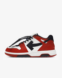 OFF-WHITE Out Of Office OOO Low Tops Black White Red